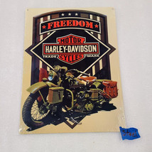 Classic Harley Davidson motorcycle bike military army steel metal sign - £69.65 GBP