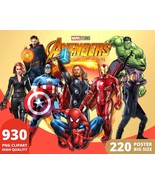 Marvel Avengers Clipart PNG, Marvel Super Heroes - $3.50