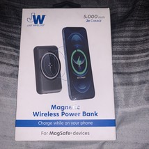 JW Wireless Magnetic Power Bank Mini Portable Battery Qi Charger NEW!!!! - £22.37 GBP