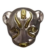 MMA vintage large Sekhmet Egyptian God cat mask pin pendant Brooch 1978 ... - $93.49