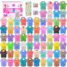 68 Pack Mini Butter Slime Kit, Scented Christmas Slime Party Favor Gifts, Stress - £44.05 GBP