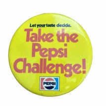 Vintage Take The PEPSI Challenge Promotion pin button pinback Rare Soda ... - £6.26 GBP