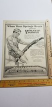 Vtg 1919 Advertising Jenkins Vulcan Spring Richmond Indiana Leslie&#39;s Weekly B4 - £6.75 GBP