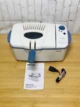 Used Large Nesco 3.75 Quart 1800 Watt Electric Cool Zone Deluxe Deep Fryer - $56.99