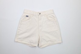 Vintage 90s Streetwear Womens 10 High Waisted Denim Mom Shorts Off White... - $44.50