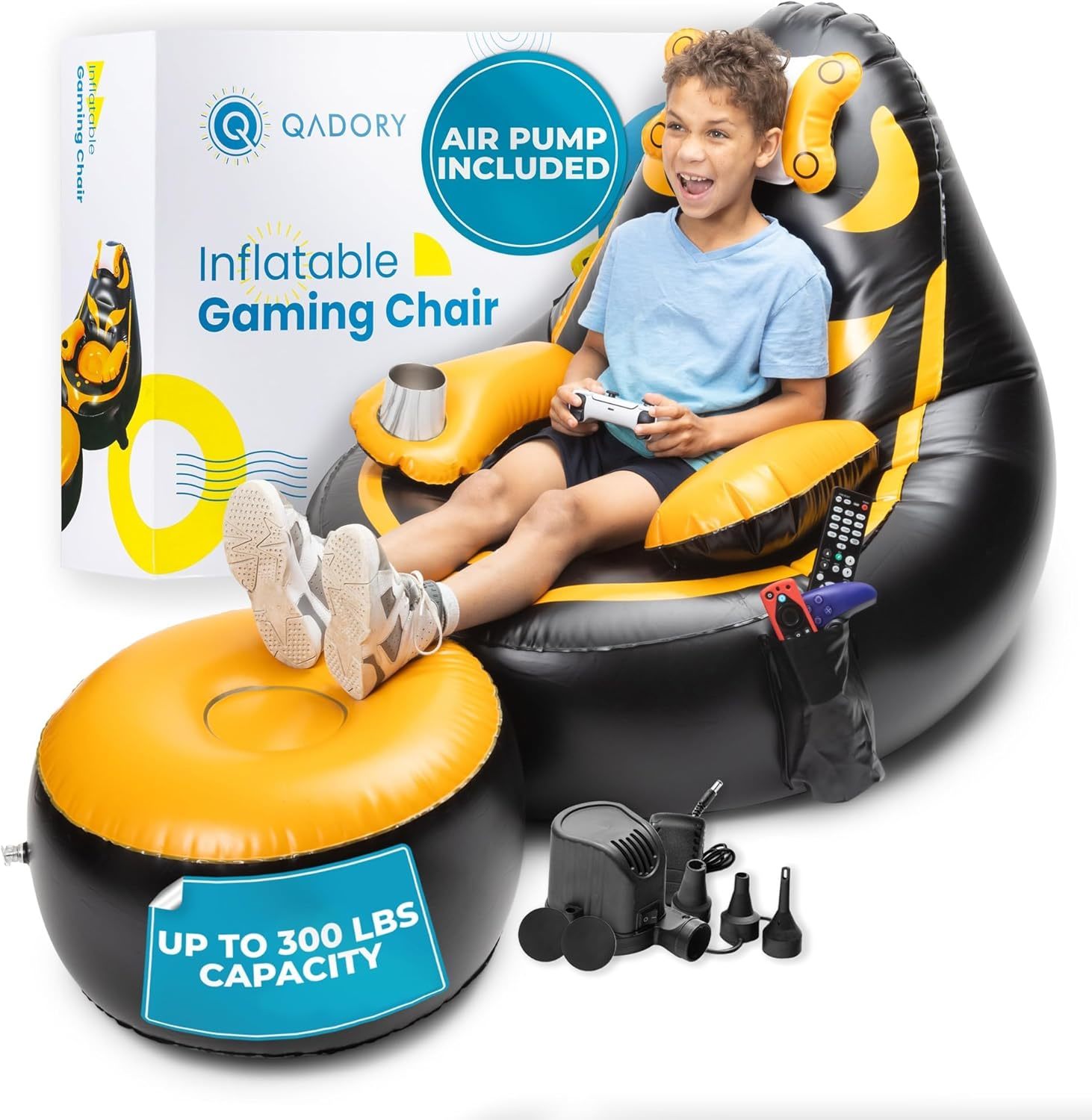 Gaming Chair For Kids- Air Pump Included 2-In-1, Kids Gaming Chair With,... - $69.95