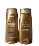 Lot x 2 L'Oréal Sublime Luminous Bronzer Self-Tanning Lotion original fo... - $28.71