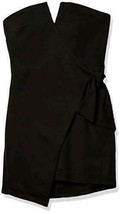 4SI3NNA Women&#39;s Raiza Surplice V-Neck Strapless Faux Wrap (Black, S) - £24.16 GBP