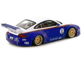 997 Old &amp; New Body Kit #1 Blue Metallic and White with Stripes &quot;Recaro&quot; &quot;Hobby6 - £25.71 GBP
