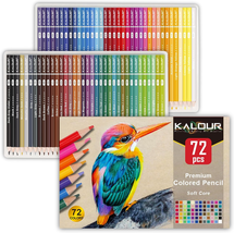 KALOUR 72 Count Colored Pencils for Adult Coloring Books, Soft Core,Idea... - £19.18 GBP