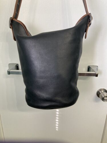 75th COACH ANNIVERSARY bleecker Feed Leather Black Brown Bag - $135.00