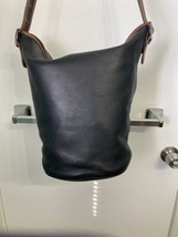 75th Coach Anniversary Bleecker Feed Leather Black Brown Bag - $135.00