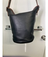 75th COACH ANNIVERSARY bleecker Feed Leather Black Brown Bag - £105.60 GBP