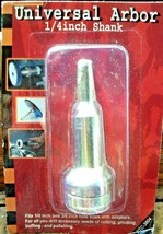 1/4 inch UNIVERSAL Arbor Mandrel Adapter Drill Cut Off Wheel Disc 1/4&quot; Shank NEW - £10.79 GBP