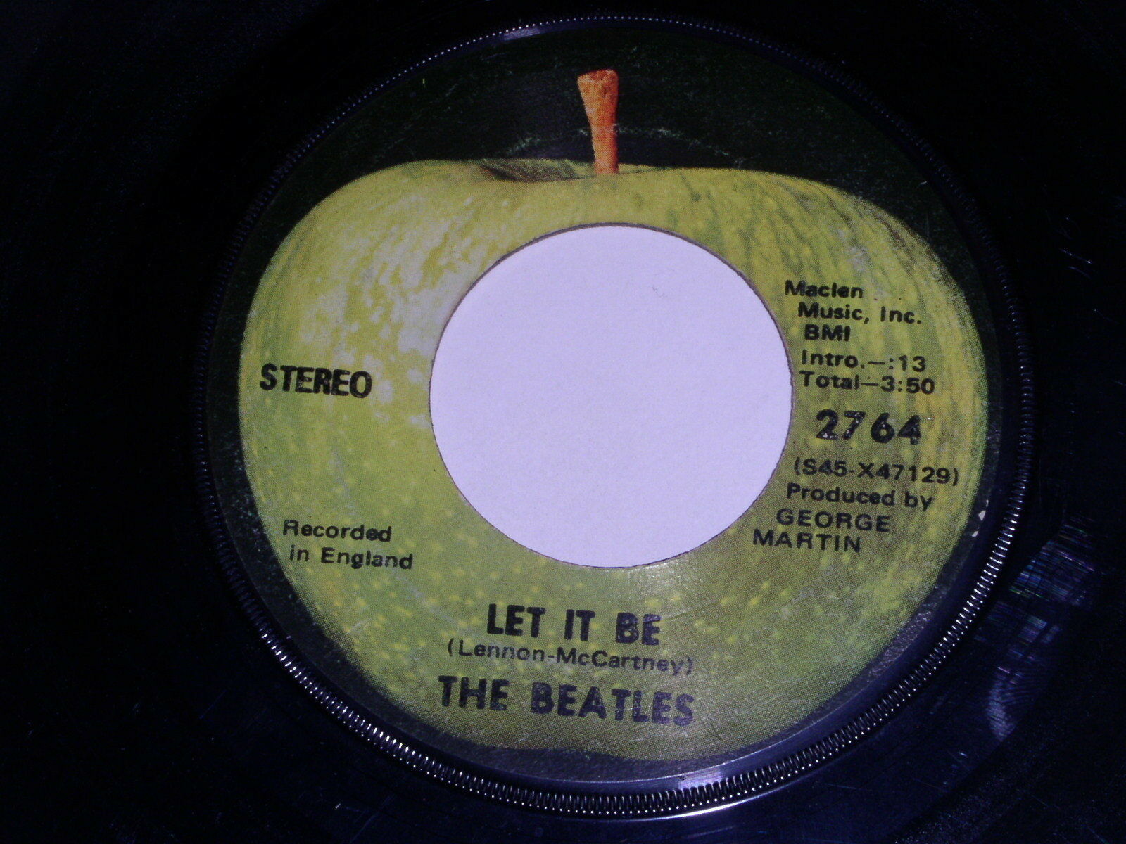 The Beatles Let It Be 45 Rpm Vintage Apple Label - Vinyl Records