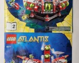 Lego 8077 Atlantis Exploration HQ Instruction Manual Books 1 and 2 ONLY  - £11.86 GBP