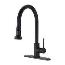 Matte Black Pull-Down Kitchen Faucet - $83.99