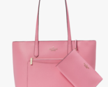 Kate Spade Staci Large Tote + Wristlet + Pouch Pink Bag KF369 Purse NWT ... - £130.40 GBP