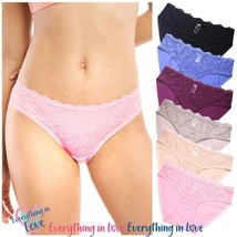 6 12 Pack Women Ladies Stretch Lace Soft Cotton Bikini panties Comfort U... - $20.04+