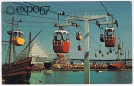 Postcard Expo 67 Montreal Quebec The Sky Ride On La Ronde - $2.05