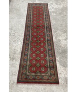 3x10 Bokhara Tribal Runner Rug - Geometric Hallway Kitchen Runner Rug - $10,051.97 MXN