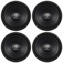 (4) Rockville RM68PRO 6.5" 800 Watt 8 Ohm Midbass/Midrange Car Speakers - £112.83 GBP