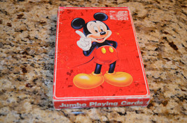 * Walt Disney Mickey Mouse Jumbo Deck of Playing Cards With Box Poker Rummy 21 - $20.00