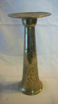 Brass Dinner Bell / Candle Stick From Bells Of Sarna India #476T - £39.96 GBP