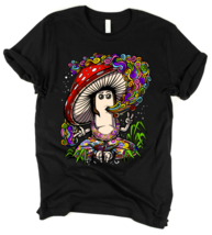 Mushroom Hippie Stoner Psychedelic Trippy Unisex T-Shirt - £22.43 GBP