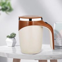 ATH- Magnetic Stirring Coffee CUP Home Office Travel Mixing Cup Suitable for Cof - $19.79