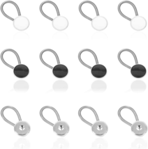 DLAND 12PCS Collar Extension,Comfortable Invisible Spring Adjustment Button Exte - £9.36 GBP