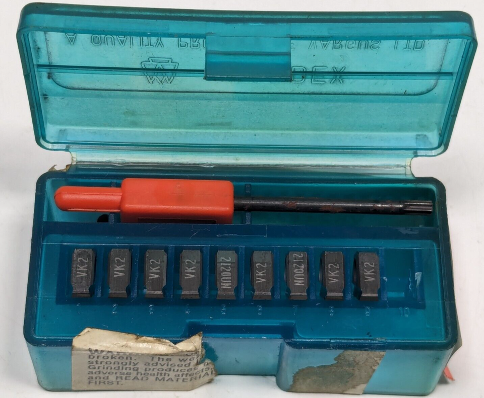 NEW Lot of 9 VARGUS VARDEX 2I20UNTM THREADING CARBIDE INSERTS - GRADE: VK2 - $123.74