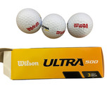 Wilson Ultra 500 Distance Golf Balls Pack of 3 Toys for Tots Logo - $4.12