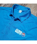 Pepsi Club Zero Waste Polo Short Sleeve Blue Size M UPF 50 Performance S... - $380.53 MXN
