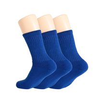 AWS/American Made Royal Blue Crew Sport Socks 3 Pairs Shoe Size 5-10 - £11.00 GBP