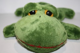 Tri Russ Green Toad Frog Bennet 13&quot; Plush on Tummy Stuffed Soft Toy Target 49194 - £17.46 GBP