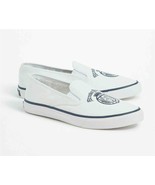 Brooks Brothers 1818 Navy Crest Terry Lined Thick Canvas Slip-on Shoes M... - $68.37 CAD