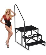 3-Step Pool Ladder with Handrails, 440lb Capacity for Spa &amp; Decks - €104,83 EUR