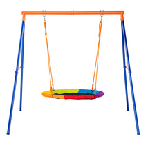 VEVOR Swing Sets for Backyard, 440lbs, 40" Saucer Swing Seat with A-Fram... - $104.90