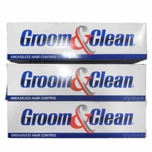 Suave Groom &amp; Clean Cream Greaseless Hair Control Natural Hold 4.5 oz Pack of 3 - £29.81 GBP