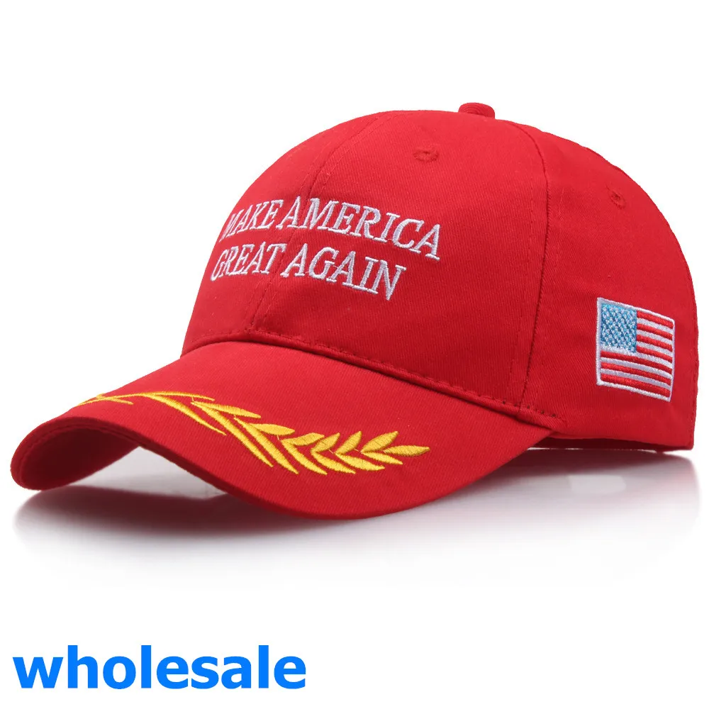 Wholesale Donald Trump 2024 Baseball Cap Red Make America Great Again USA Flag - £12.05 GBP