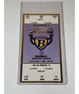 Baltimore Ravens Inaugural Game Football Ticket Stub Ray Lewis Debut 9/1... - £195.90 GBP