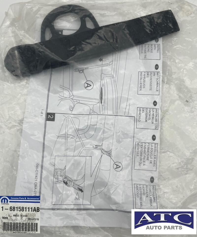 68158111AB New OEM Coat Luggage Strap Hook for 2015-2018 Jeep Wrangler - $13.32