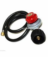 4.5 FT Hose 20PSI Adjustable Propane Gas Regulator BBQ Grill Burner Wok ... - $18.60