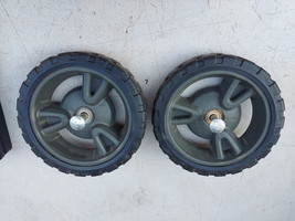 22PP94 Pair Of Wheels From Powerwasher: 8&quot; Diameter, 1-3/4&quot; Wide, 12MM Bore - $9.43