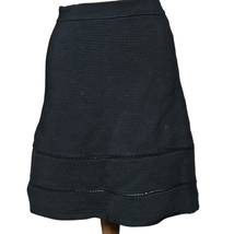 Black Ribbed A Line Skirt Size Small - £19.72 GBP