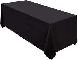 Tablecloth 90 x 132 Inch Rectangular Polyester Table Cloth for Weddings Banquets - £30.96 GBP
