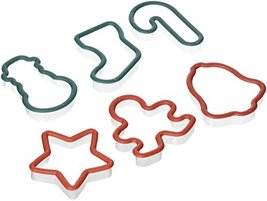 Christmas Shapes Plastic Cookie Cutters, 6-pc. Sets - £5.16 GBP