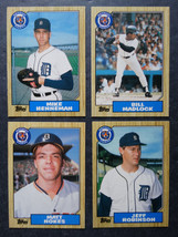 1987 Topps Traded Detroit Tigers Team Set of 4 Baseball Cards - £1.95 GBP