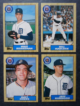 1987 Topps Traded Detroit Tigers Team Set of 4 Baseball Cards - $2.49